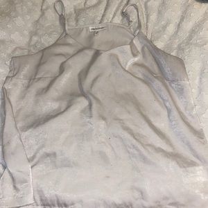faux satin tank top